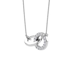 SHINE ETERNAL Women 18K Gold Lab Grown Interlinking Circles Diamond Chain-3.36g-picture-40