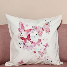 Crown of Poppies Multicoloured & Pink Set of 5 Square Cushion Covers image 5