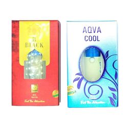 RAVIOUR LIFESTYLE Feel The Attraction Set Of 2 Aqua Cool & B Black Attar- 8 ml Each-12