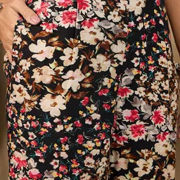 WineRed Printed One-Shoulder Tunic & Trouser Co-Ords image 3