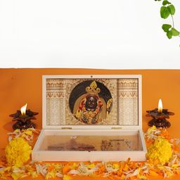 INTERNATIONAL GIFT Gold-Toned Lord Ram Religious Idol Showpiece with Charan Paduka-image-88