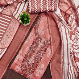 SHADOW & SAINING Floral Printed Unstitched Dress Material-picture-47