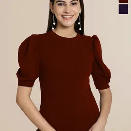 Tromko Puff Sleeve Top-image-54
