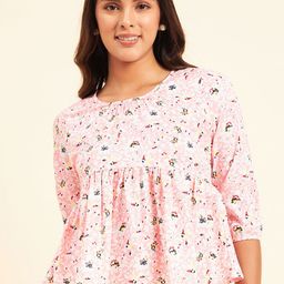 NEESH Floral Print Peplum Top-image-21