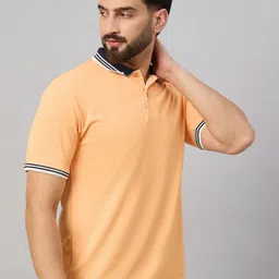 HUSHBUCKS Men Solid Polo Collar T-shirt-picture-28