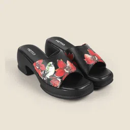Metro Printed Block Mules-4