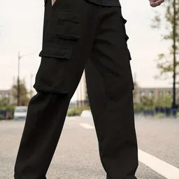 R.Code by The Roadster Life Co. Men High-Rise Regular Fit Cotton Trousers-image-48