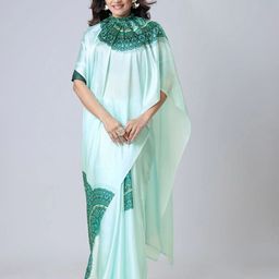 SATAZ Ethnic Motifs Printed Satin Saree-image-60