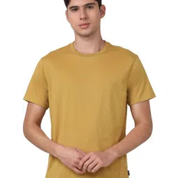 FCUK Cotton Solid Round Neck Short Sleeves Regular Fit T-Shirt-picture-43