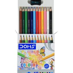 Doms Color Pencils With Sharpener Multicolor - 12 Pieces image 3