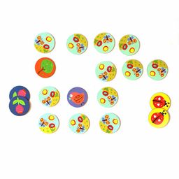 Shumee Flowers & Bugs Memory Card Game Multicolor Set of 1 - 18 Pieces image 3
