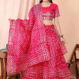 huuhambay Ready to Wear Lehenga & Unstitched Blouse With Dupatta-picture-29