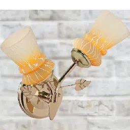 Somil Premium Designer Glass Wall / Night Lamp Elegant & Stylish Dcor Accent for Modern Interiors, color- Yellow, White, Size:- 28 X 15 X 33.5 CM-image-70