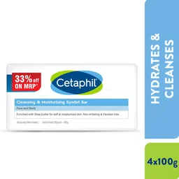 Cetaphil Set of 4 Cleansing & Moisturizing Syndet Bar with Shea Butter - 100 g each-6