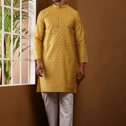 MULTI SHADES Self Design Straight Kurta With Pyjama-image-80