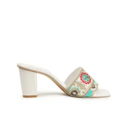 Anouk Embellished Block Mules image 4