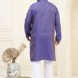SOJANYA PLUS Men Regular Kurta with Pyjamas image 5