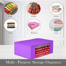 Kuber Industries Purple Set of 3 Regular Multi-Utility Organisers image 2