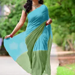 HERE&NOW Colourblocked Ready to Wear Saree-picture-35