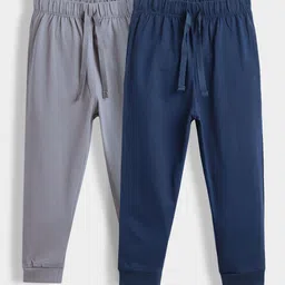 Orange Sugar Kids Pack Of 2 Mid-Rise Pure Cotton Joggers-33
