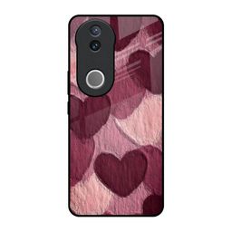 QRIOH Sweetheart Patterned Quirky Printed Vivo V50 5G Glass Back Case Mobile Accessories-image-97