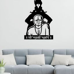 ARTROOMS Black Swami Samarth & Vitthal Metal Wall Hanging-image-11