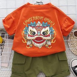 POP STREET KIDS Boys Printed T-shirt With Shorts-image-92