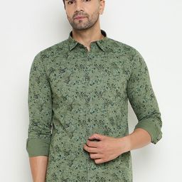 Duke Men Slim Fit Floral Opaque Printed Casual Shirt-image-98