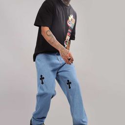 FOUL CHILD Men Light Fade Embroidered Jeans-image-67