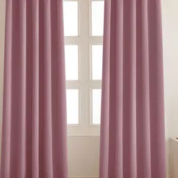 HOMEMONDE Lavender 2 Pieces Black Out Long Door Curtains-image-33