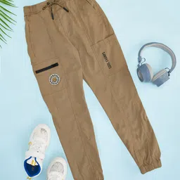Pantaloons Junior Boys Pure Cotton Mid Rise Joggers-image-80