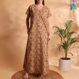 G4Girl Printed Maxi Nightdress-picture-29