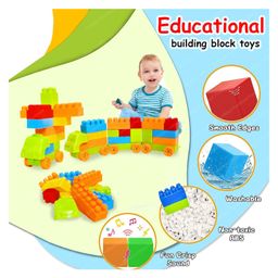FunBlast Building Blocks Set With Wheels Multicolour - 50 Pieces image 4
