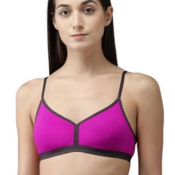 Samvar Pink Cotton Non-Wired Non Padded Minimizer Bra-picture-41