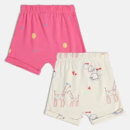 MINI KLUB Girls Conversational Printed Shorts-image-57
