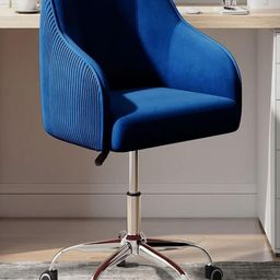 Doe Buck Velvet Finish Adjustable Office Chair-image-90