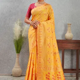 KALINI Woven Design Silk Blend Designer Saree-picture-13