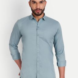 MEGHZ Men Slim Fit Opaque Casual Shirt-image-88
