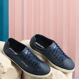 Woodland Men Textured PU Sneakers-image-23