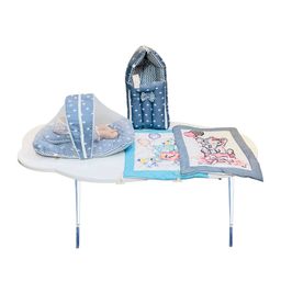 Fareto Infants Printed Pure Cotton Baby Bedding Essentials Portable Bed Baby Bed Sets-15