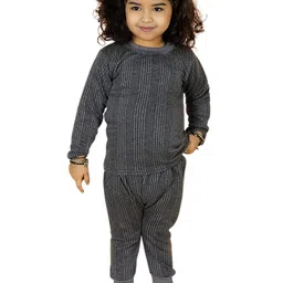 BAESD Infants Striped Woolen Thermal Set-2