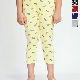 BAESD Girls Pack Of 5 Printed Cotton Capris-image-8