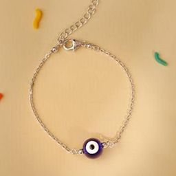 GIVA Silver-Plated Artificial Stones Anklet-17