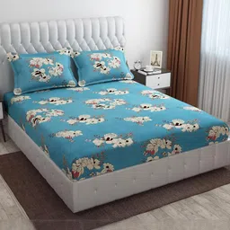 Cotton Bolls Textiles Unisex Multi Bedsheets-picture-24