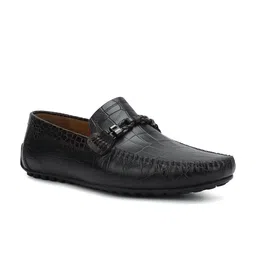 ROSSO BRUNELLO Men Slip On Leather Formal Loafers-image-4