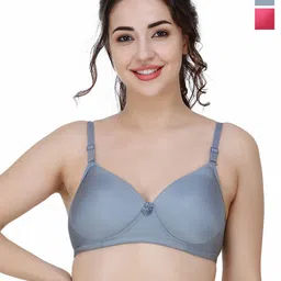 College Girl Women T-shirt Pack of 2 Full Coverage Lightly Padded Bra-picture-39
