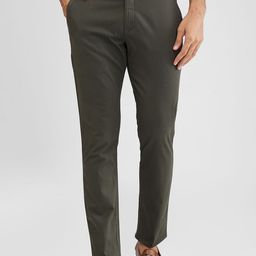 ColorPlus Men Solid Slim Fit Chinos Trousers-picture-29