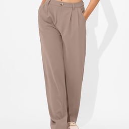 The Souled Store Women Mid-Rise Regular Fit Trousers-image-67