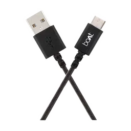 boAt A400 Type A to Type C 3.3 Feet (1M) Cable (Tangle-free Design, Black)-11