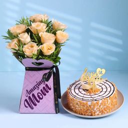 Blooms N Butterscotch Delight For Mom-image-78
